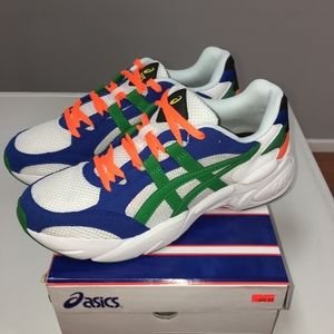 Asics Blue and Green Sneakers